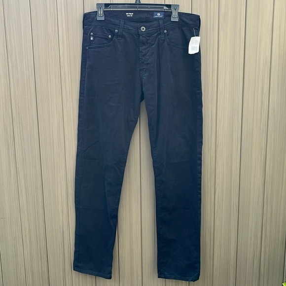 AG Adriano Goldschmied The Tellis Modern Slim Navy Blue Mens Jeans Pants 34x32 - Picture 2 of 12